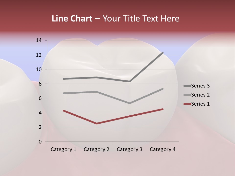 A Group Of Teeth On A Blue Background PowerPoint Template