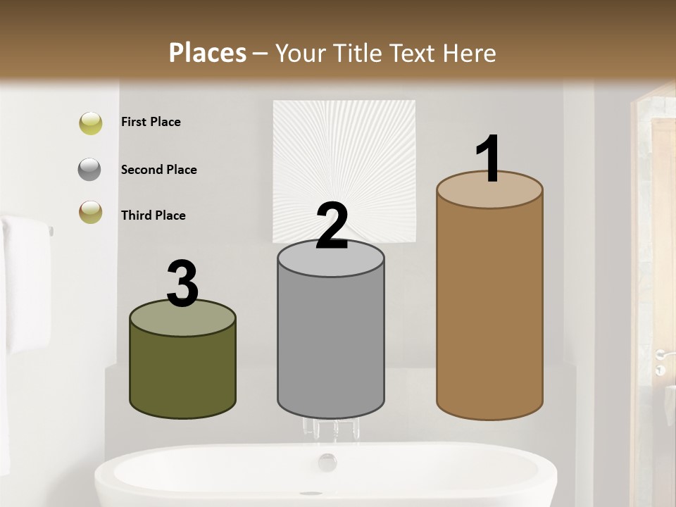 White Bathtub PowerPoint Template