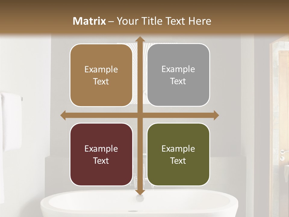 White Bathtub PowerPoint Template