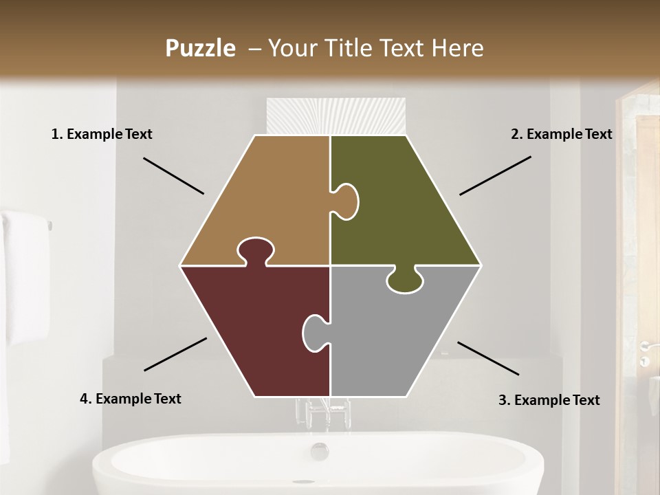 White Bathtub PowerPoint Template