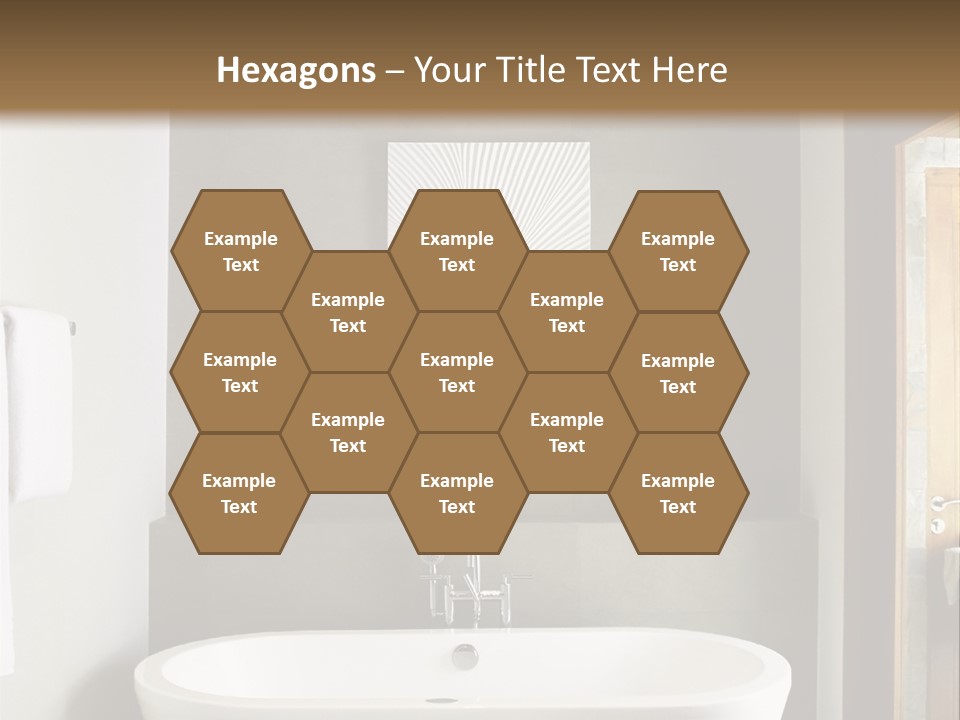 White Bathtub PowerPoint Template