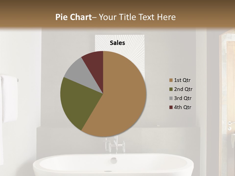 White Bathtub PowerPoint Template