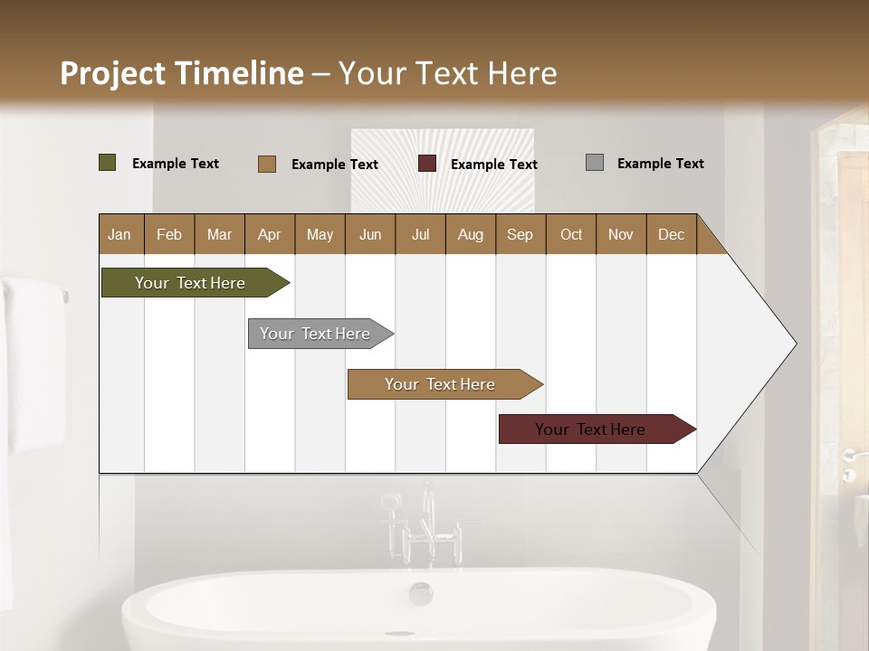 White Bathtub PowerPoint Template