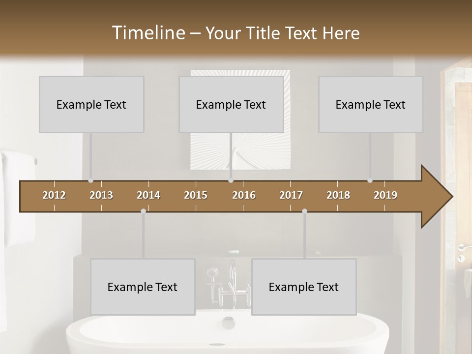 White Bathtub PowerPoint Template