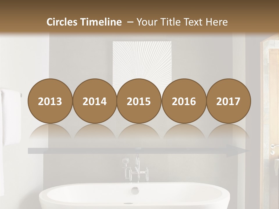 White Bathtub PowerPoint Template