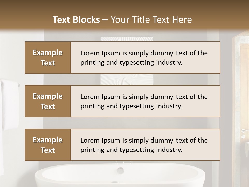 White Bathtub PowerPoint Template