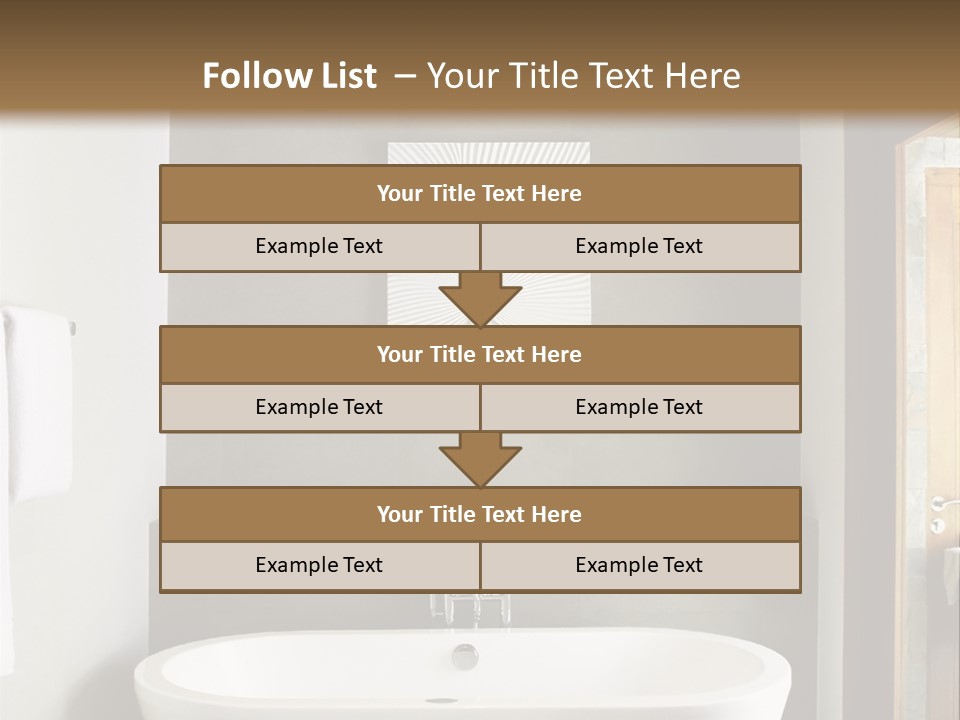 White Bathtub PowerPoint Template
