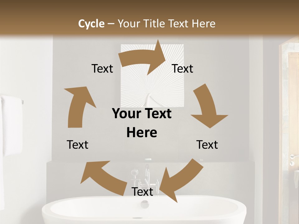 White Bathtub PowerPoint Template