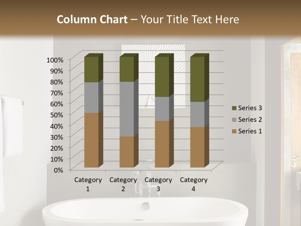 White Bathtub PowerPoint Template
