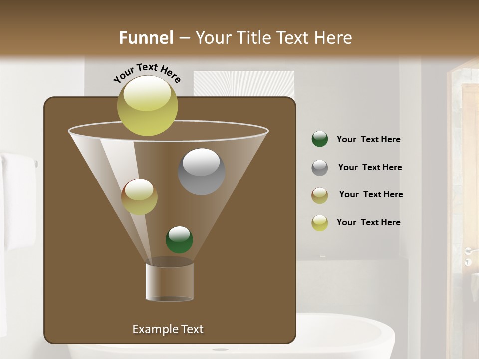 White Bathtub PowerPoint Template
