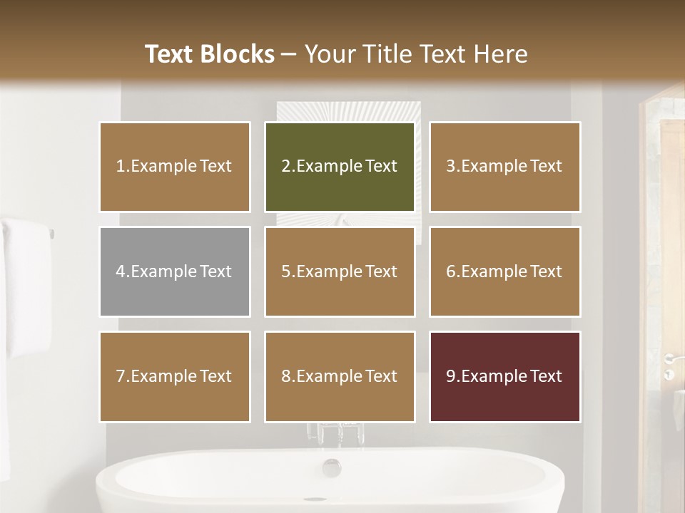 White Bathtub PowerPoint Template