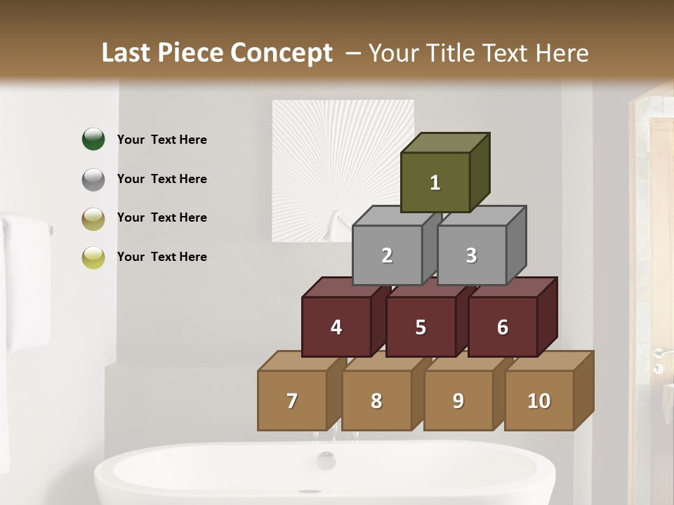 White Bathtub PowerPoint Template