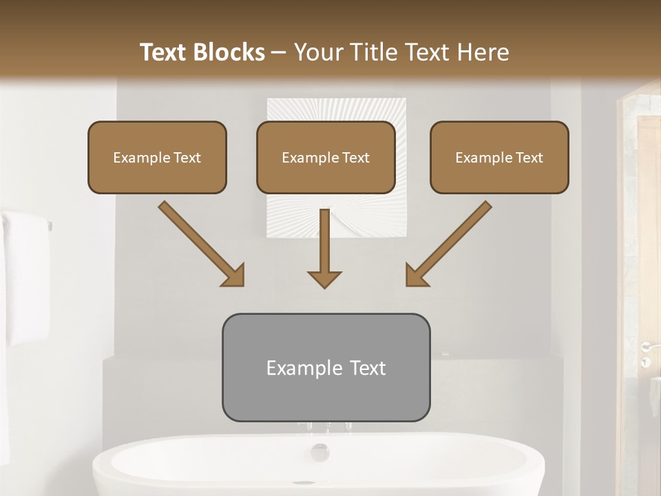 White Bathtub PowerPoint Template