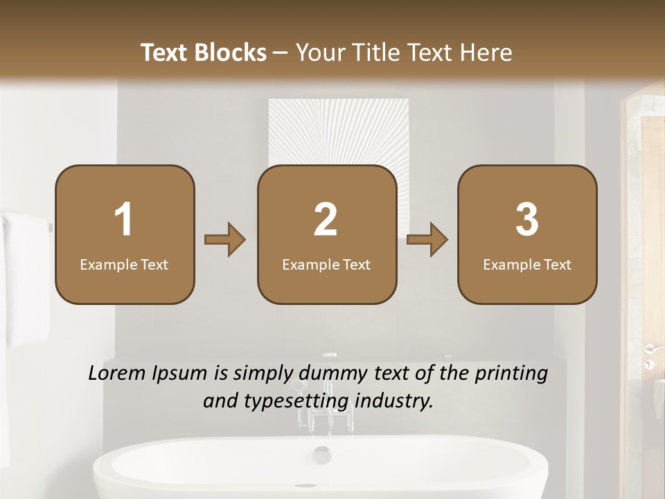 White Bathtub PowerPoint Template