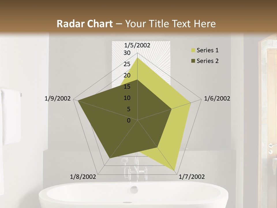 White Bathtub PowerPoint Template