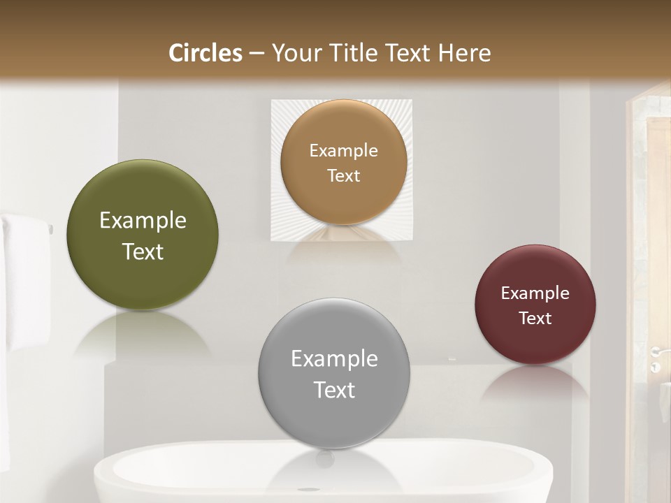 White Bathtub PowerPoint Template