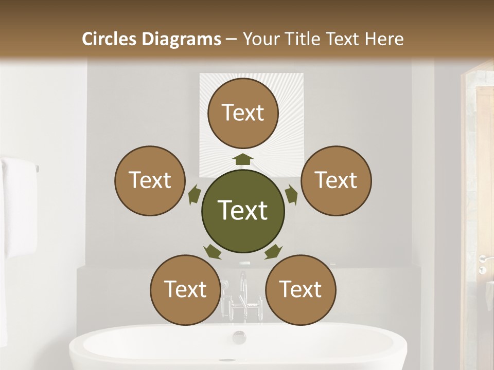 White Bathtub PowerPoint Template