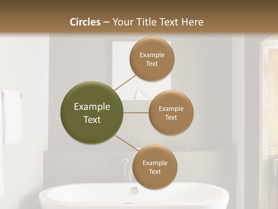 White Bathtub PowerPoint Template