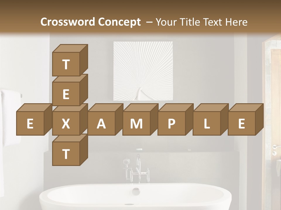 White Bathtub PowerPoint Template