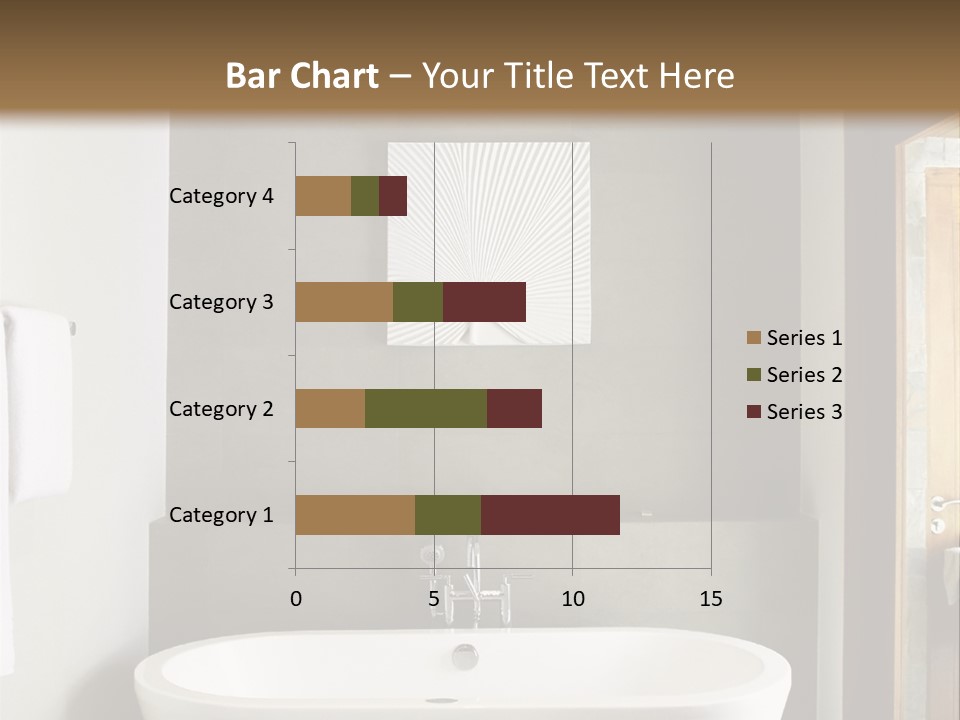 White Bathtub PowerPoint Template