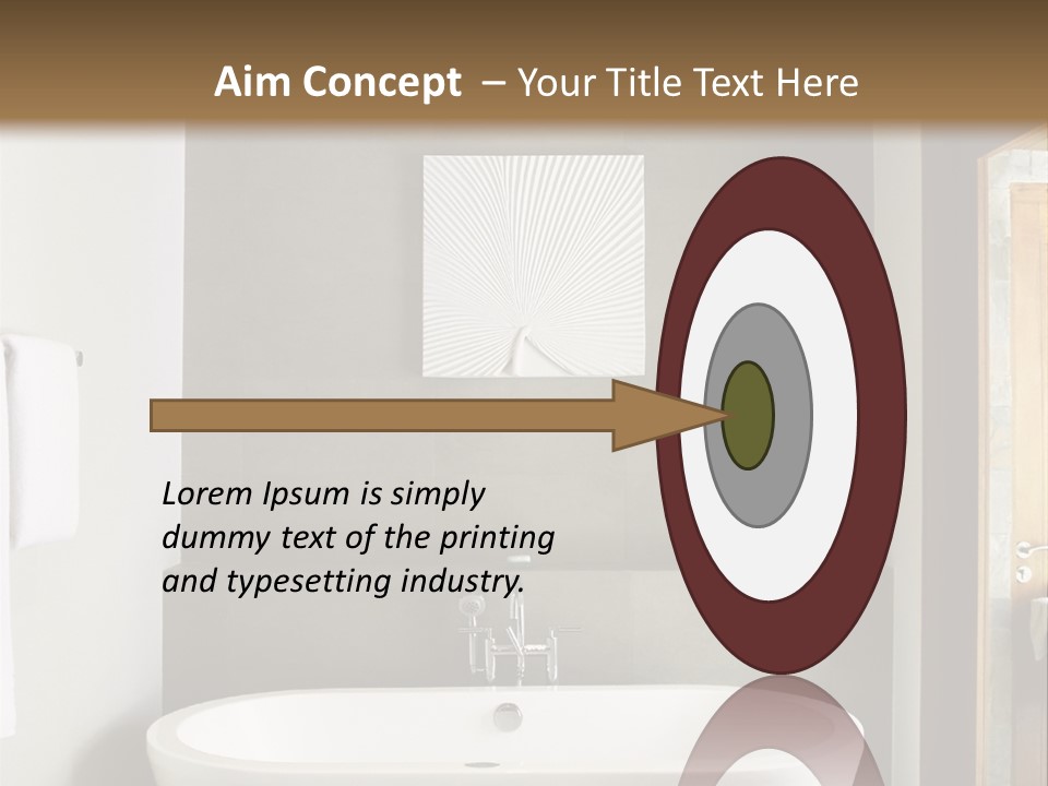 White Bathtub PowerPoint Template