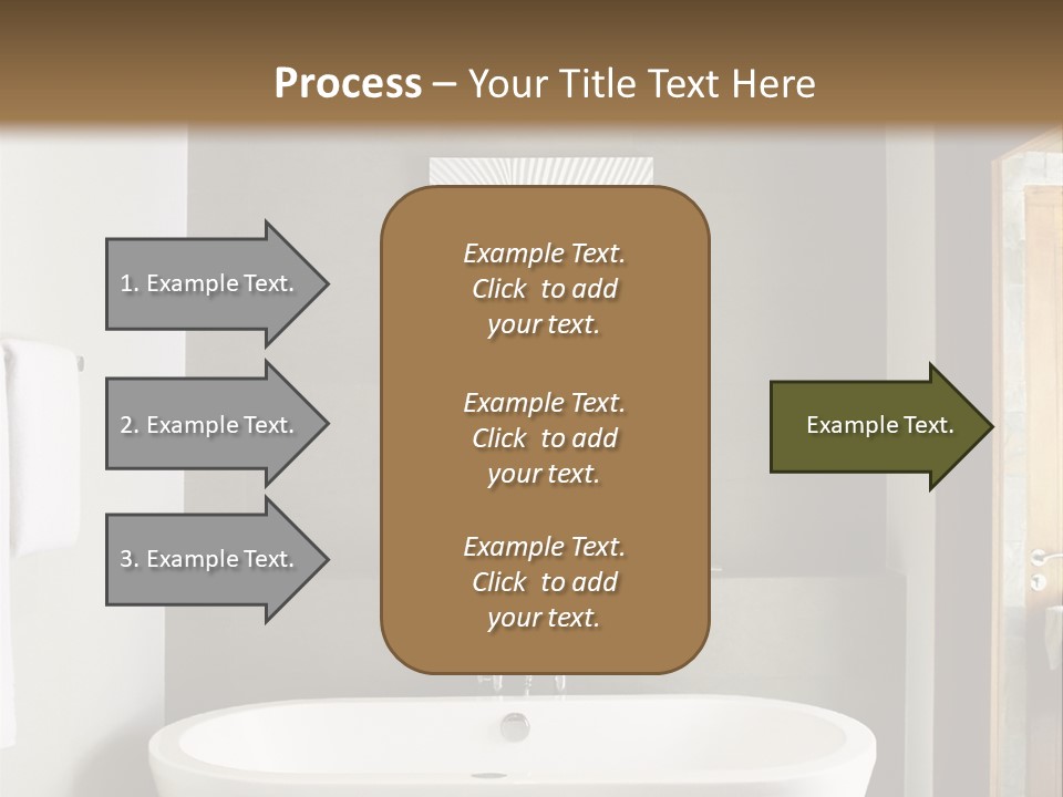 White Bathtub PowerPoint Template