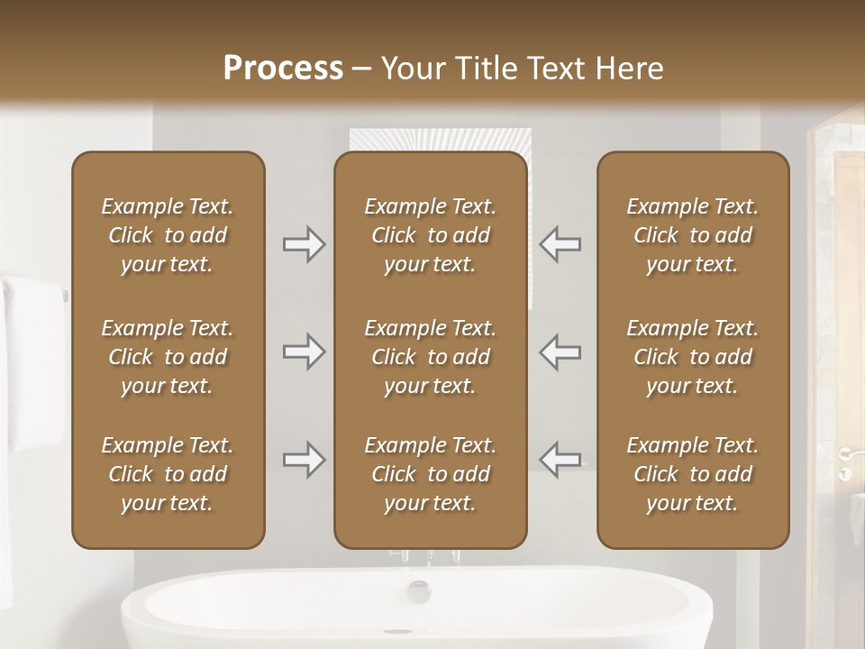 White Bathtub PowerPoint Template