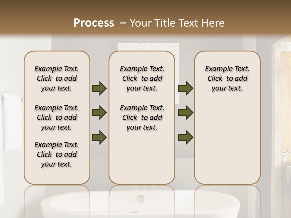 White Bathtub PowerPoint Template