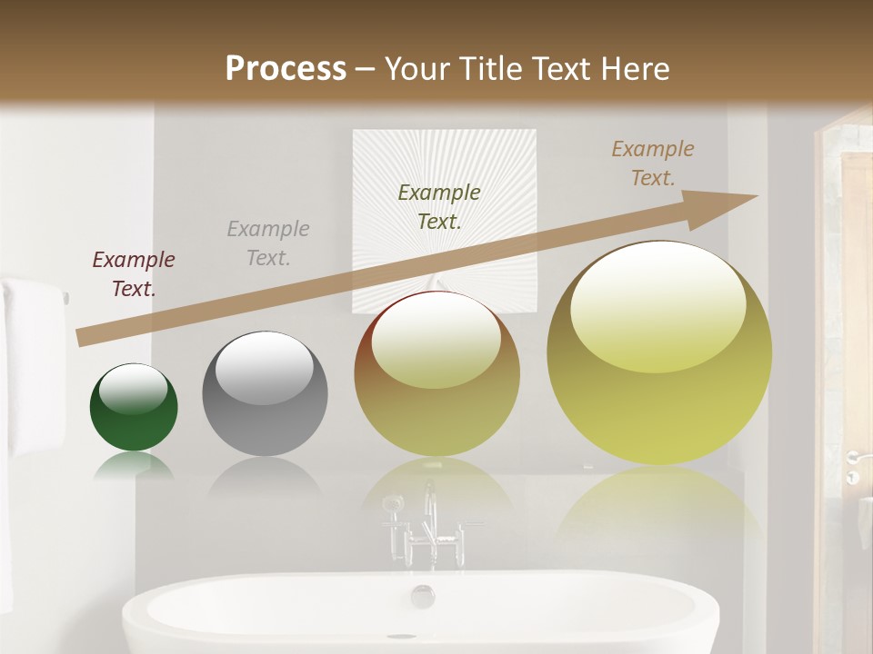 White Bathtub PowerPoint Template