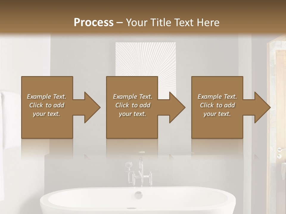 White Bathtub PowerPoint Template