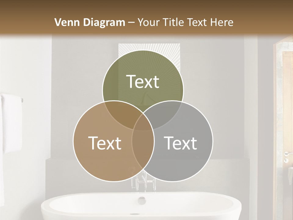 White Bathtub PowerPoint Template