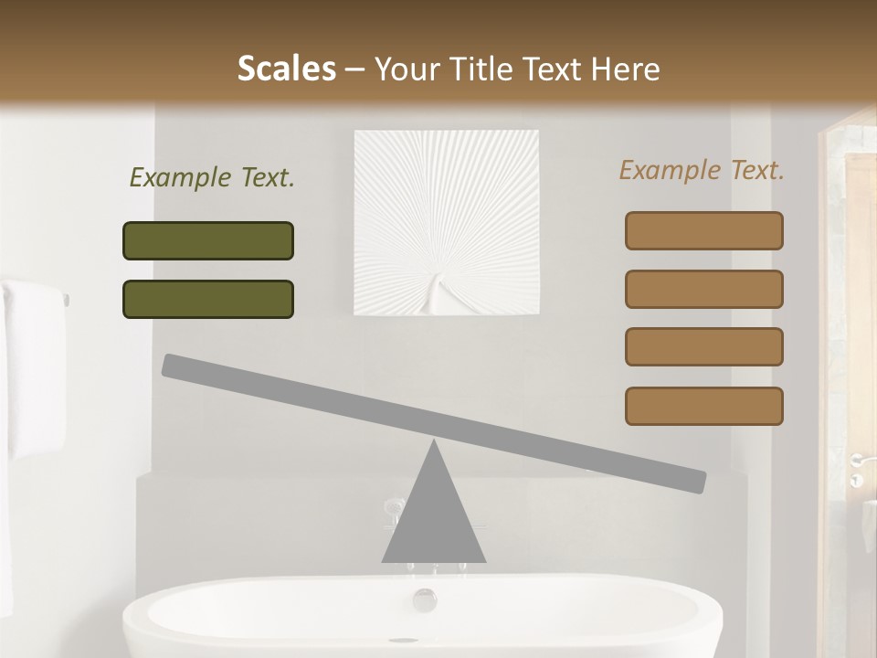 White Bathtub PowerPoint Template