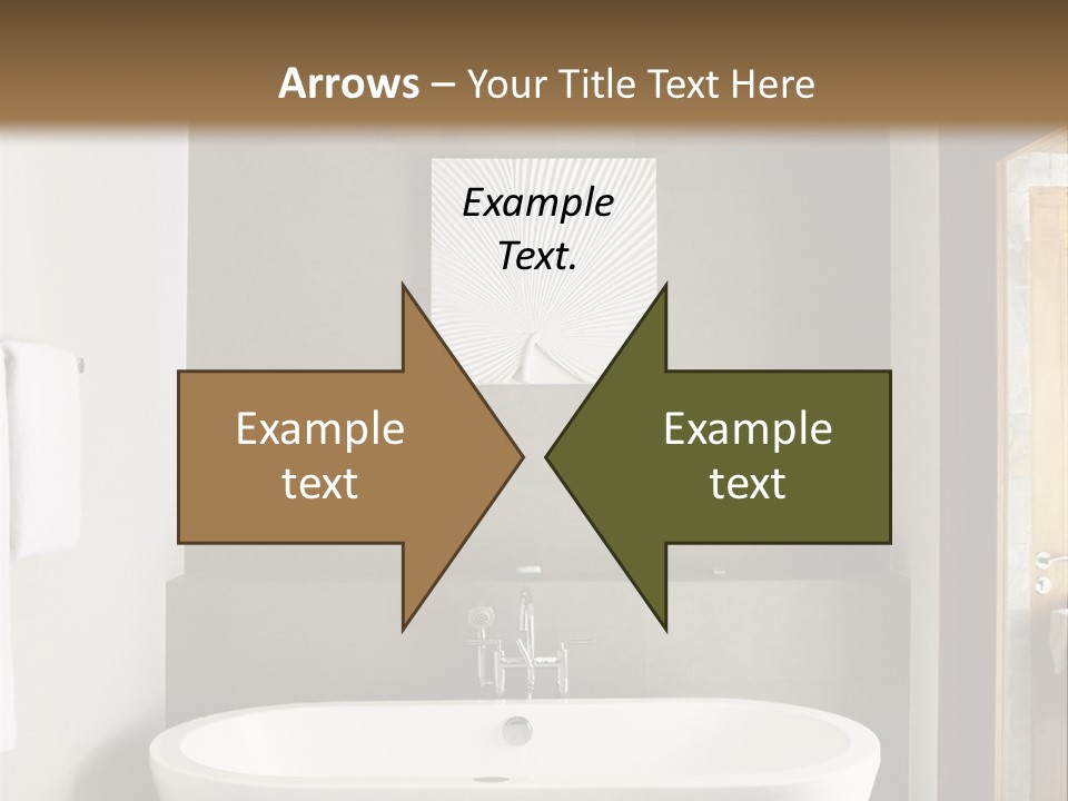 White Bathtub PowerPoint Template