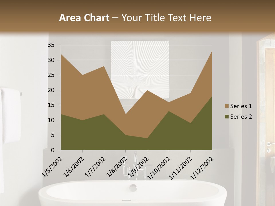 White Bathtub PowerPoint Template