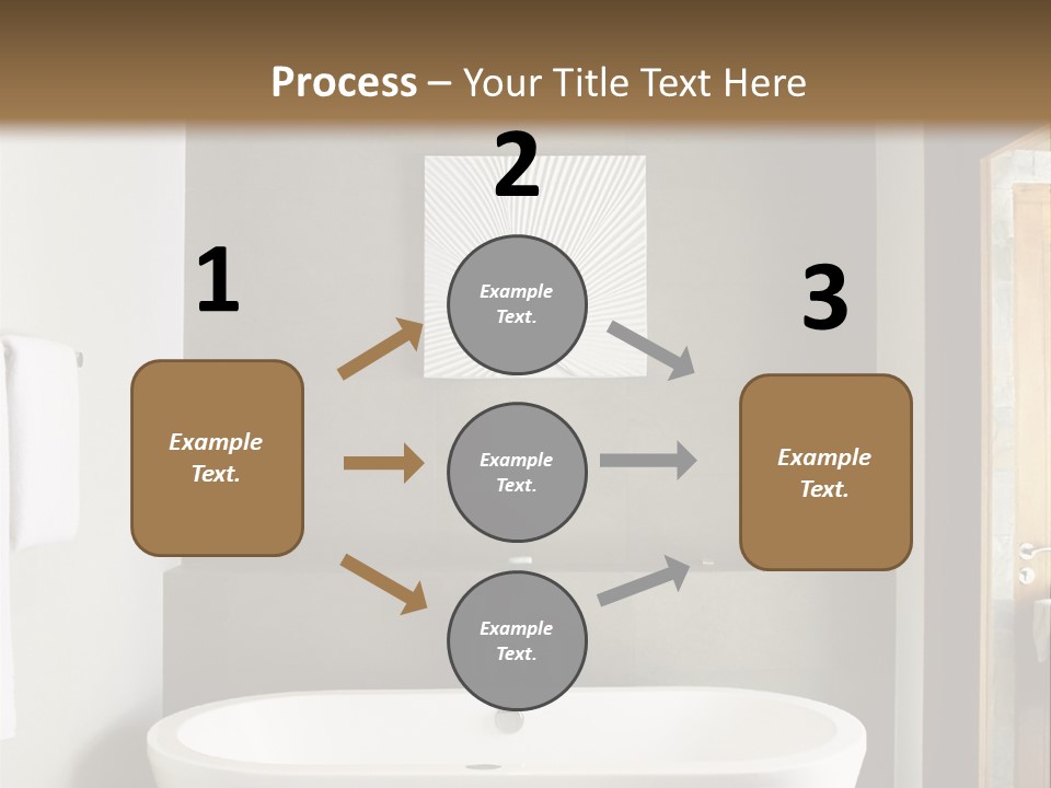 White Bathtub PowerPoint Template