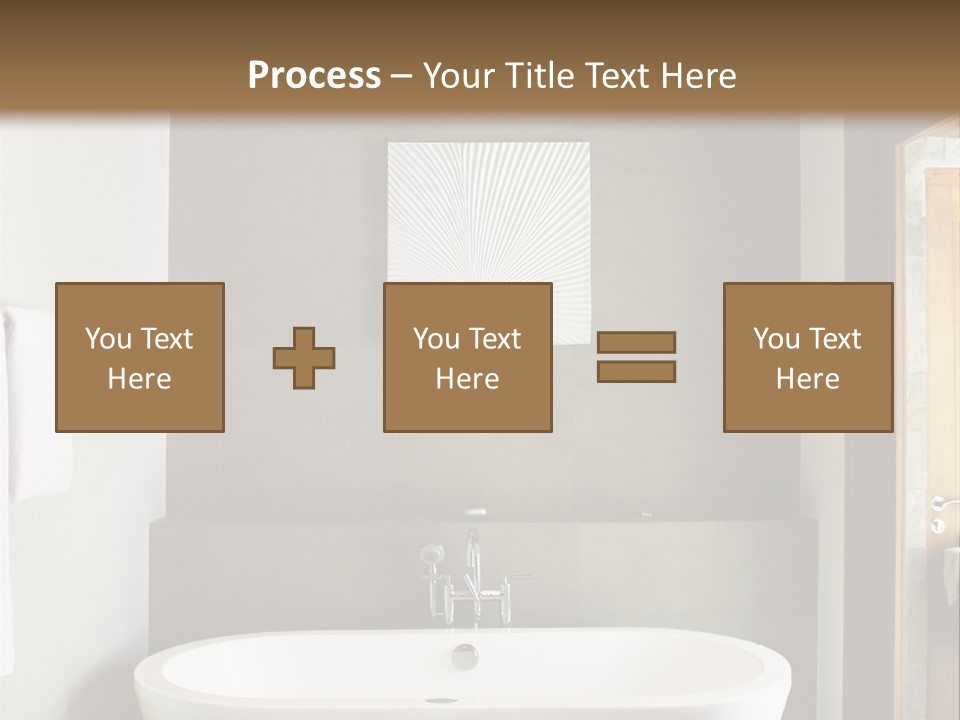 White Bathtub PowerPoint Template