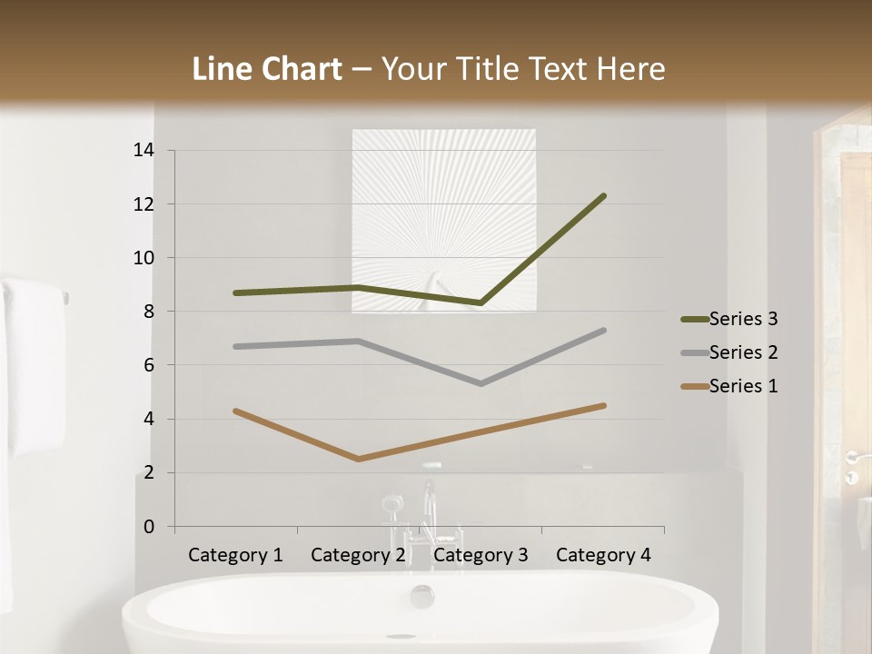 White Bathtub PowerPoint Template