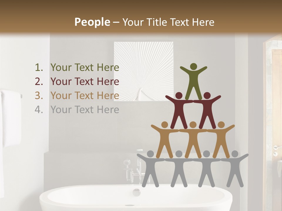 White Bathtub PowerPoint Template
