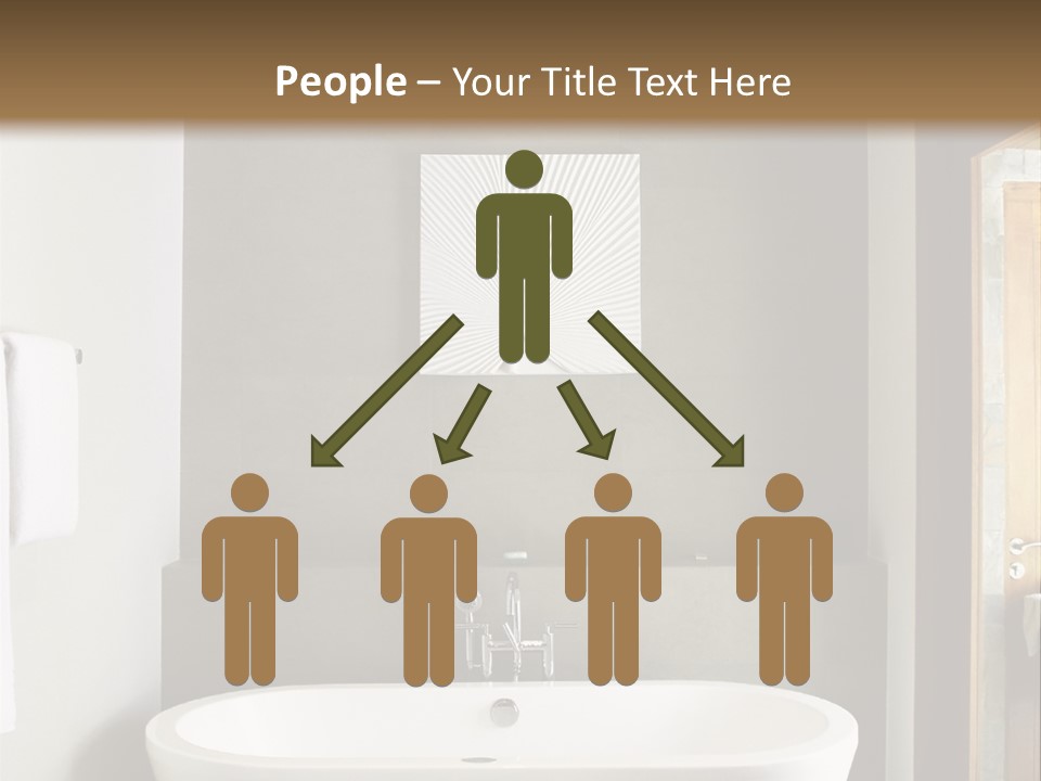 White Bathtub PowerPoint Template