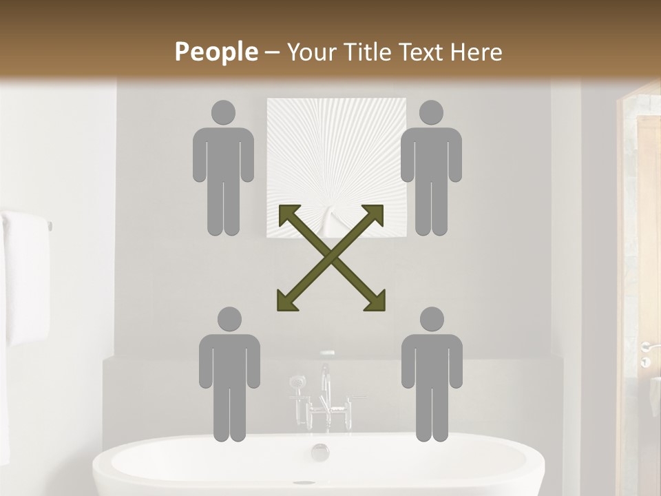 White Bathtub PowerPoint Template
