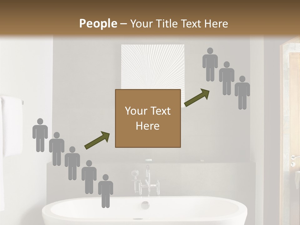 White Bathtub PowerPoint Template
