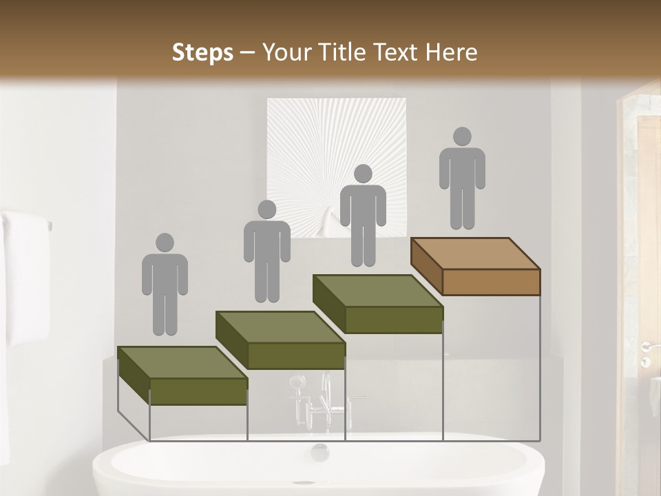 White Bathtub PowerPoint Template