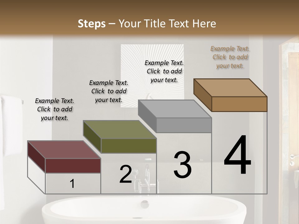 White Bathtub PowerPoint Template