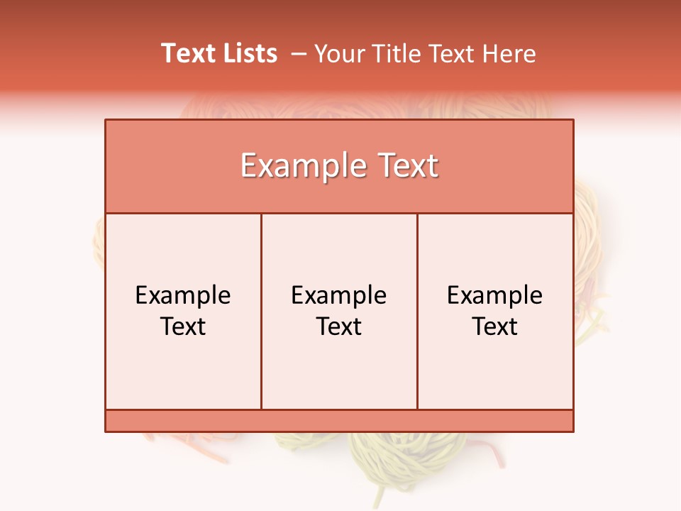 Italian Multicolored Pasta Tagliatelle On White Background PowerPoint Template