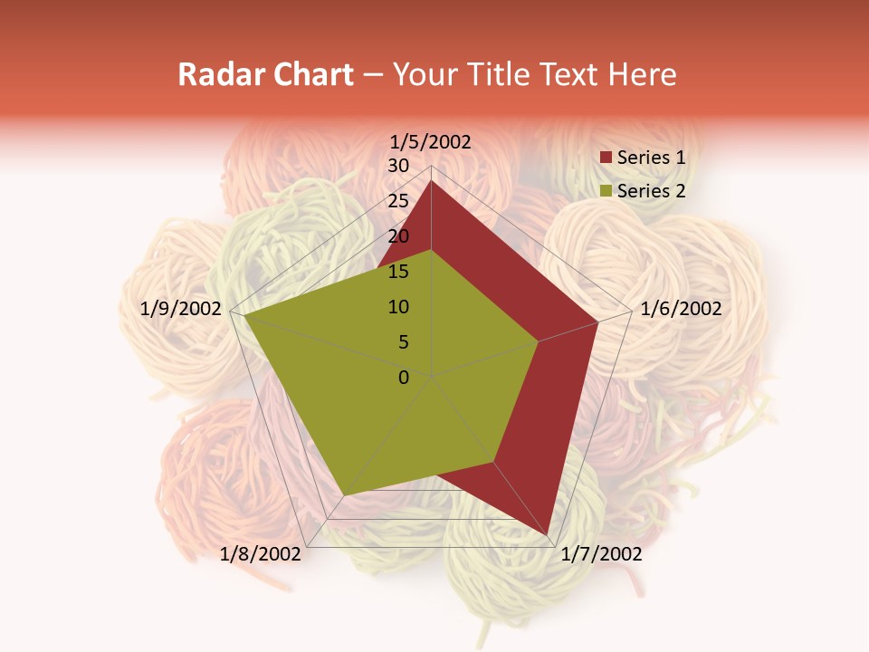 Italian Multicolored Pasta Tagliatelle On White Background PowerPoint Template