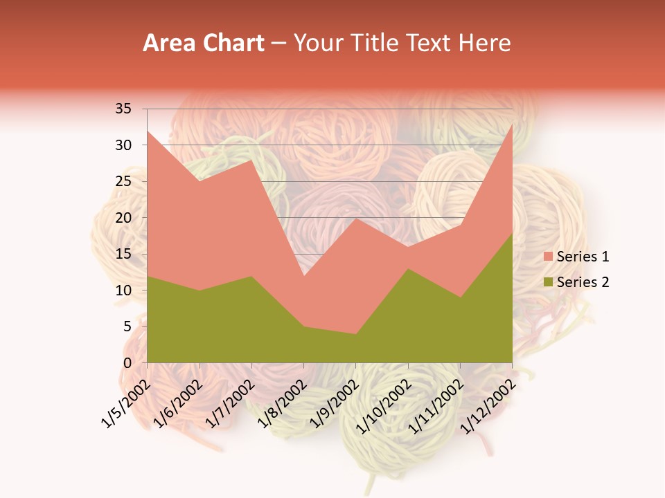 Italian Multicolored Pasta Tagliatelle On White Background PowerPoint Template