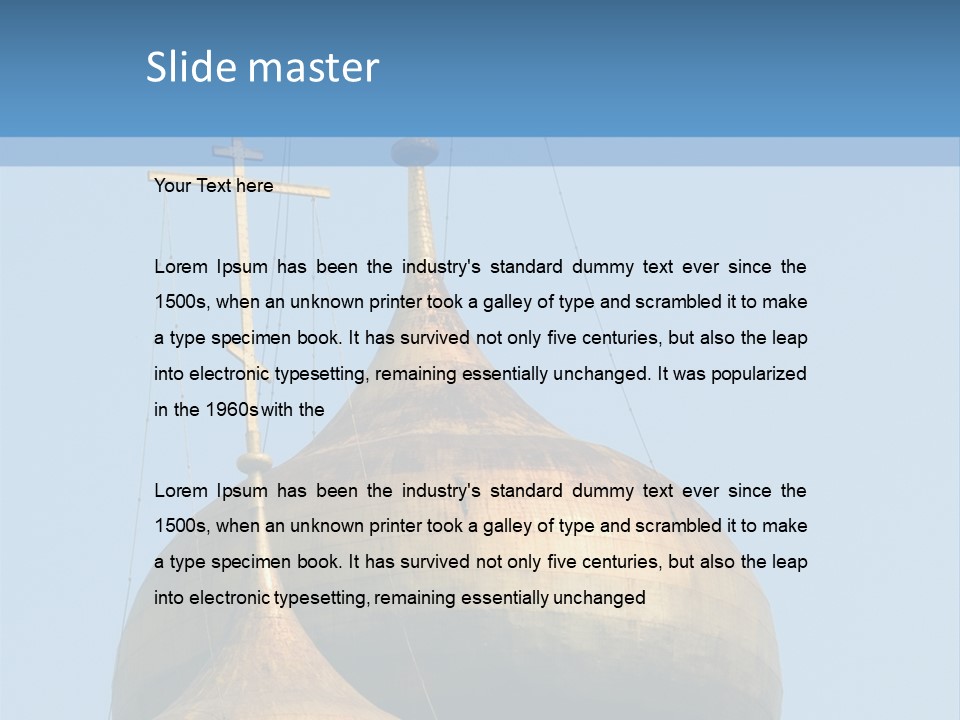 Clothes Hangers With Shirts In A Store Ready To Sell. Fashion Shopping Store Concept PowerPoint Template