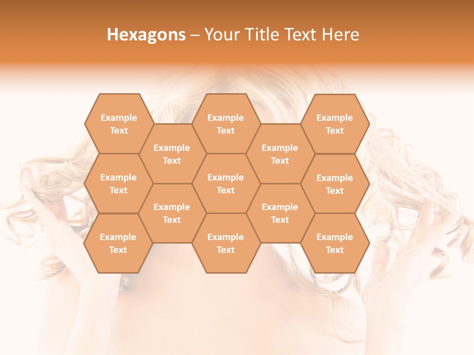 Studio Portrait Of Young Y Woman With Beautiful Hairstyle, Isolated On White Background PowerPoint Template