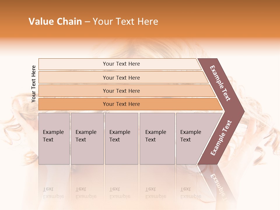 Studio Portrait Of Young Y Woman With Beautiful Hairstyle, Isolated On White Background PowerPoint Template