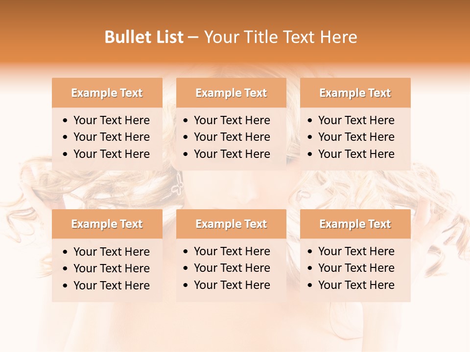 Studio Portrait Of Young Y Woman With Beautiful Hairstyle, Isolated On White Background PowerPoint Template